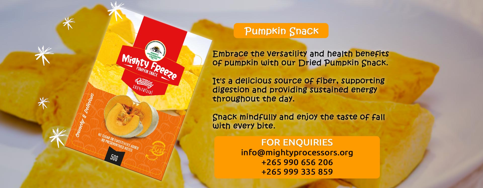 Mighty Freeze- Dried Pumpkin Snack 